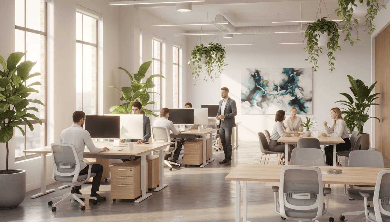WE R CLEANERS INC. professional at work in clean modern office